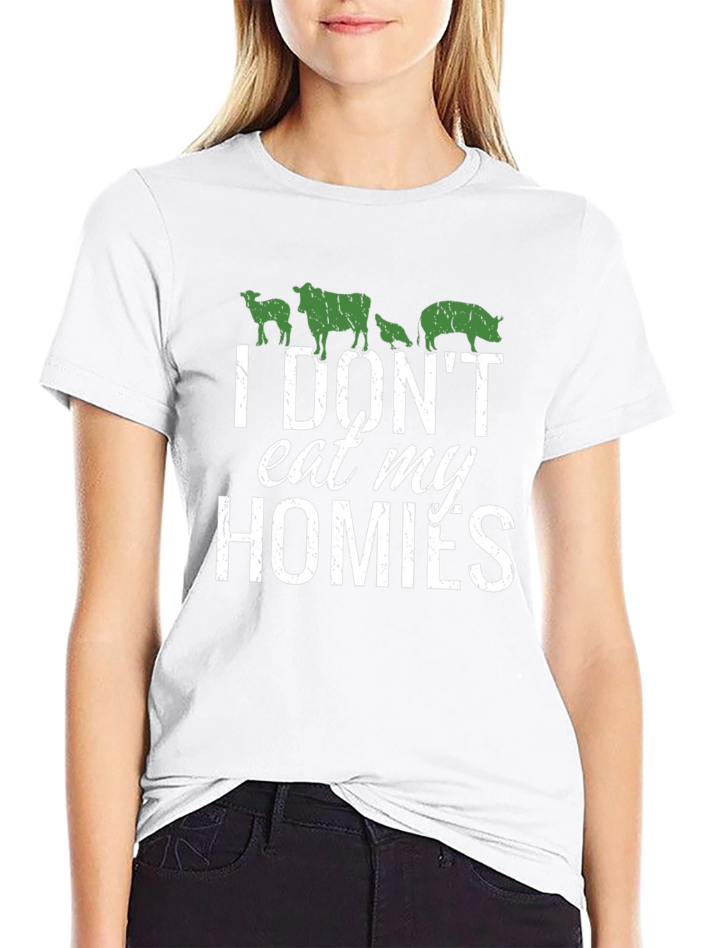 Vegan T-Shirt - I Dont Eat My Homies