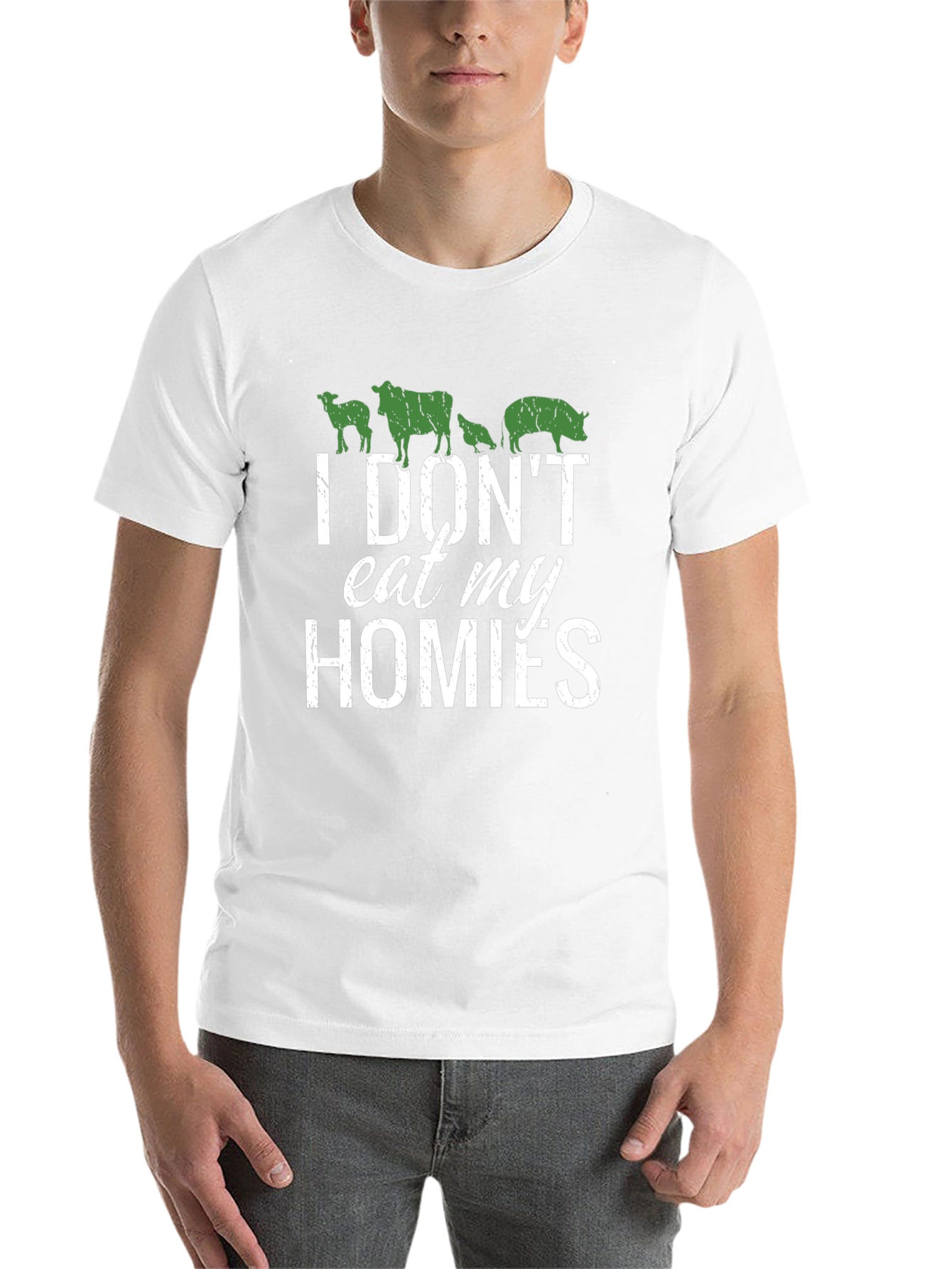 Vegan T-Shirt - I Dont Eat My Homies