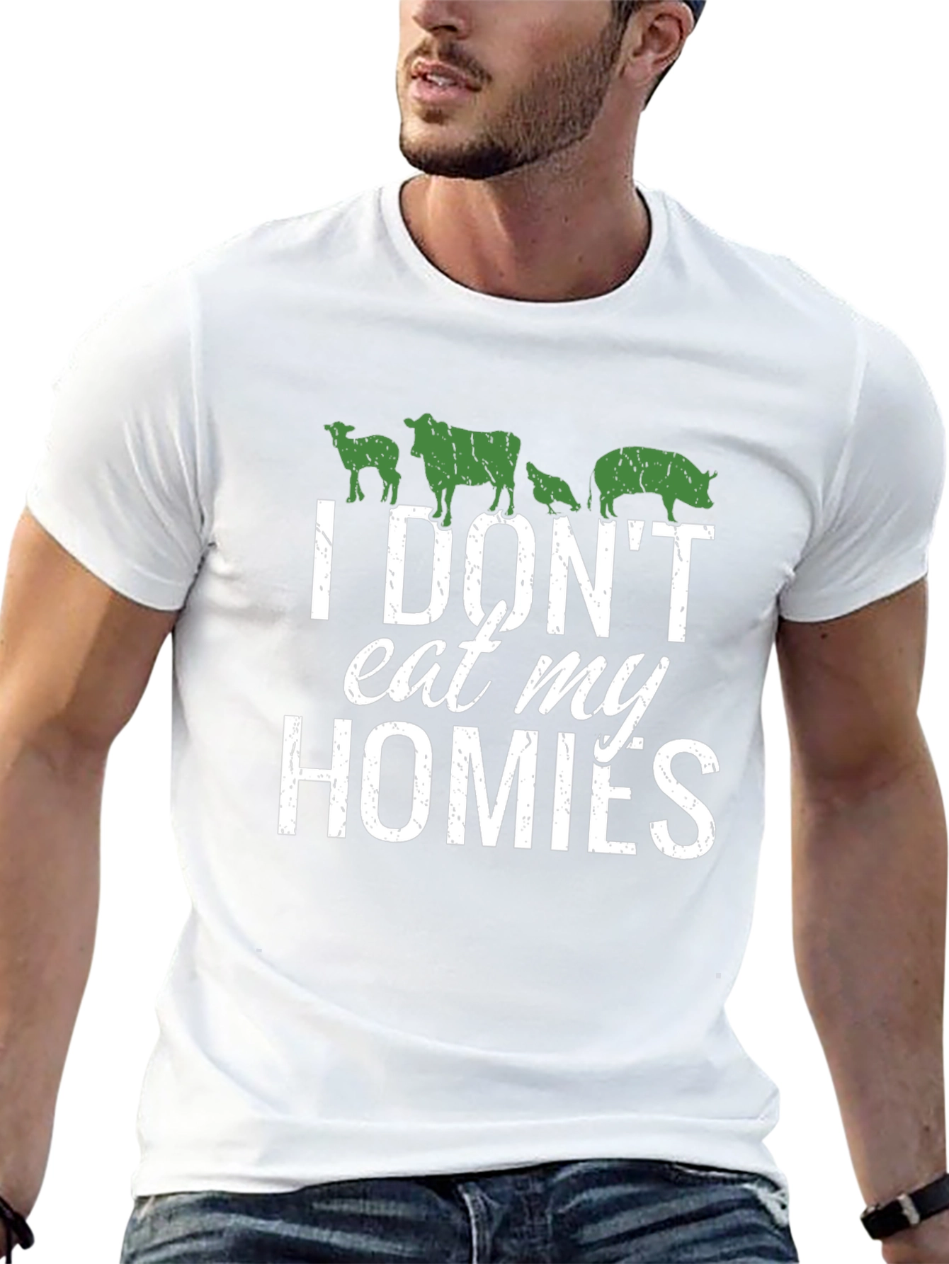 Vegan T-Shirt - I Dont Eat My Homies