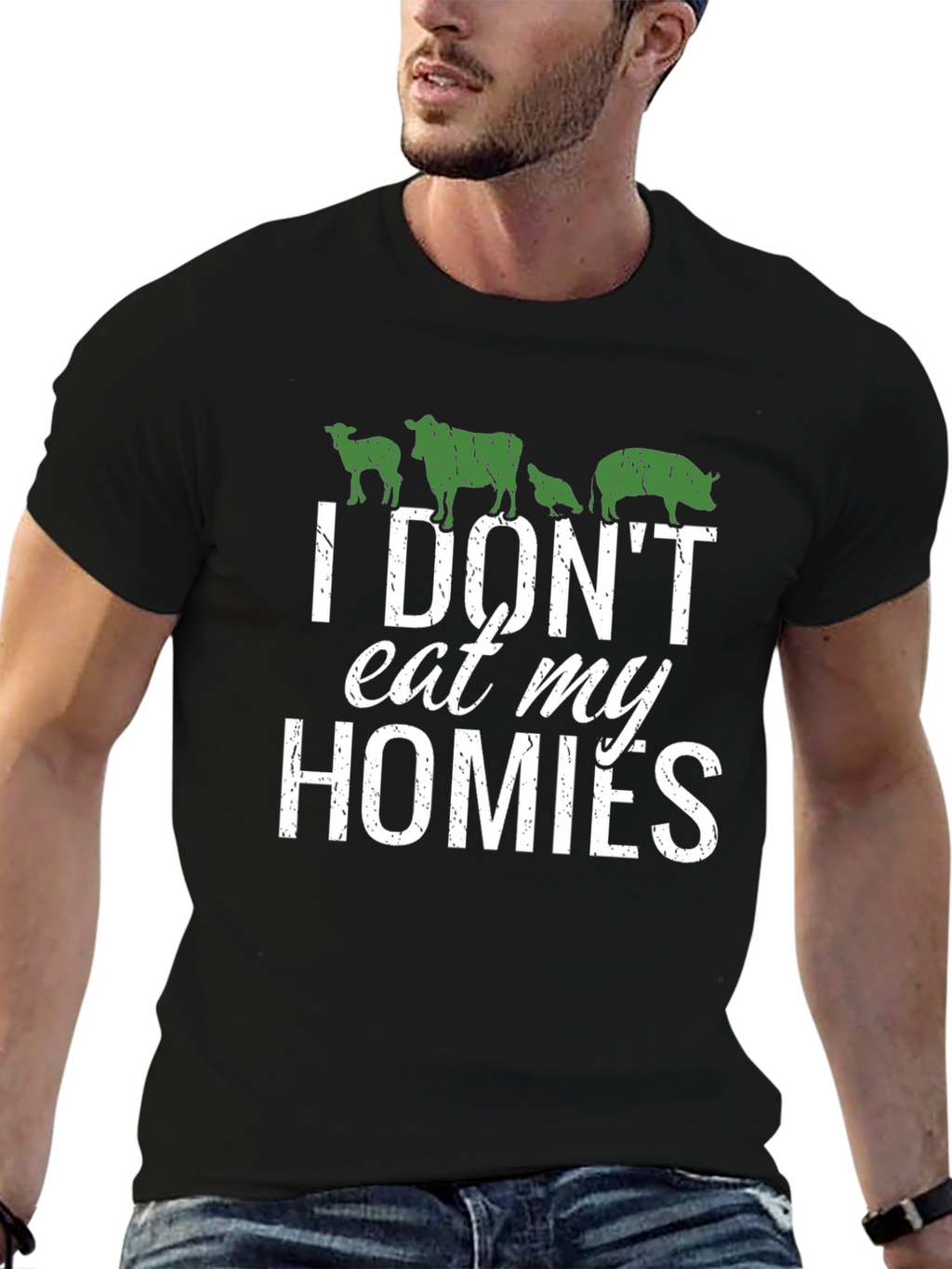 Vegan T-Shirt - I Dont Eat My Homies