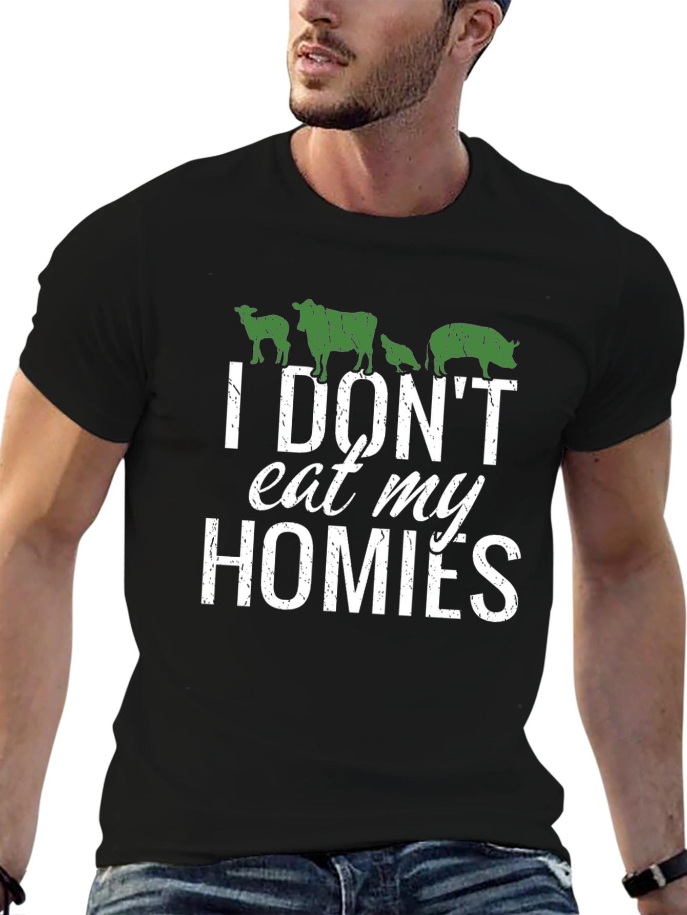 Vegan T-Shirt - I Dont Eat My Homies