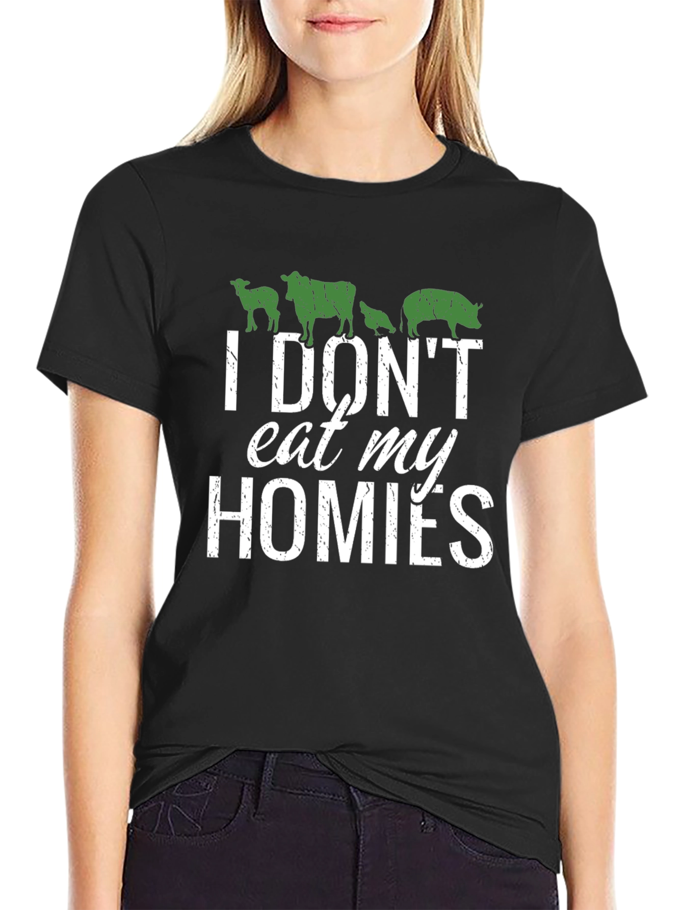Vegan T-Shirt - I Dont Eat My Homies