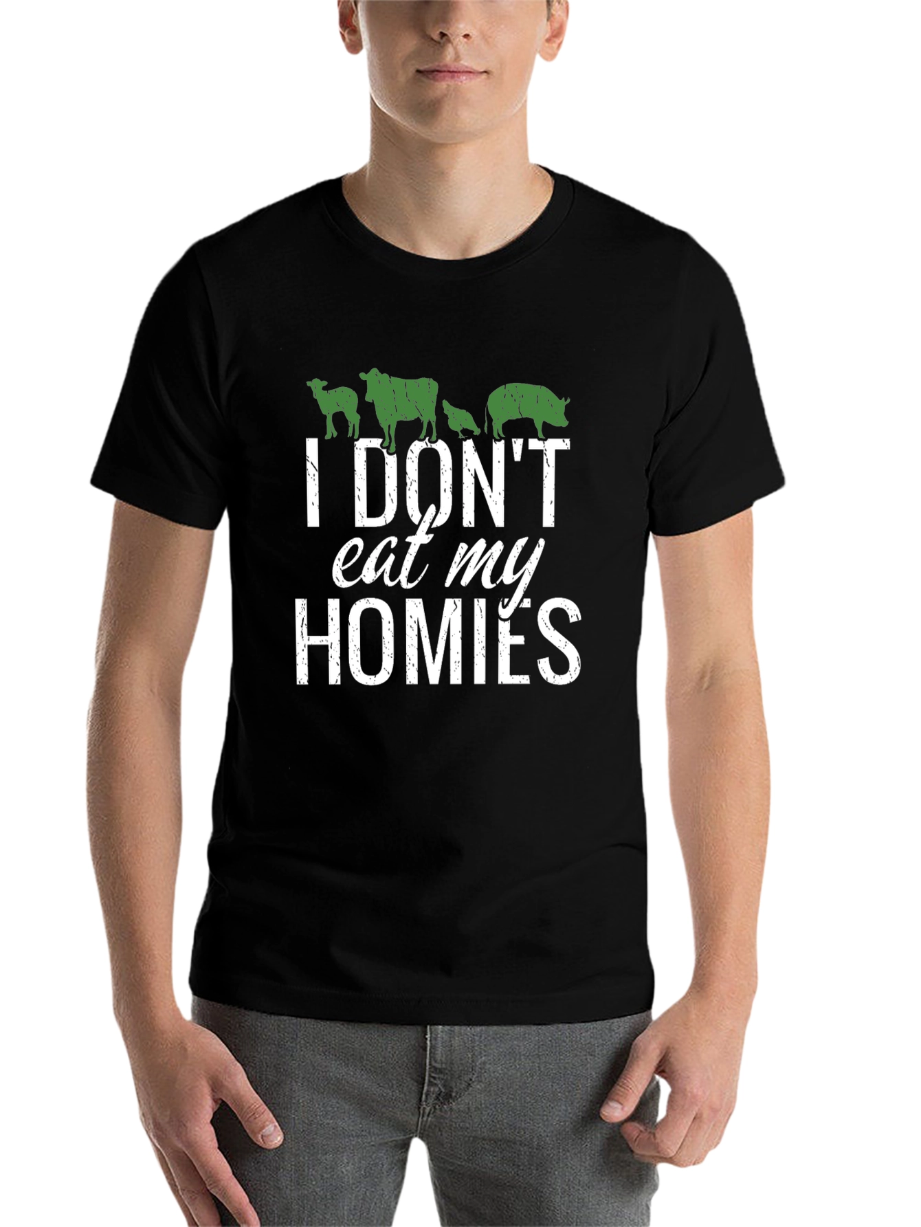 Vegan T-Shirt - I Dont Eat My Homies