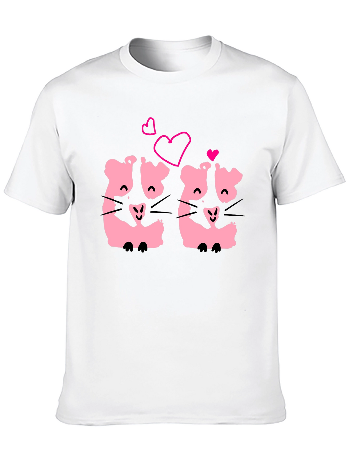 Cute Kawaii Hamsters Love T-Shirt