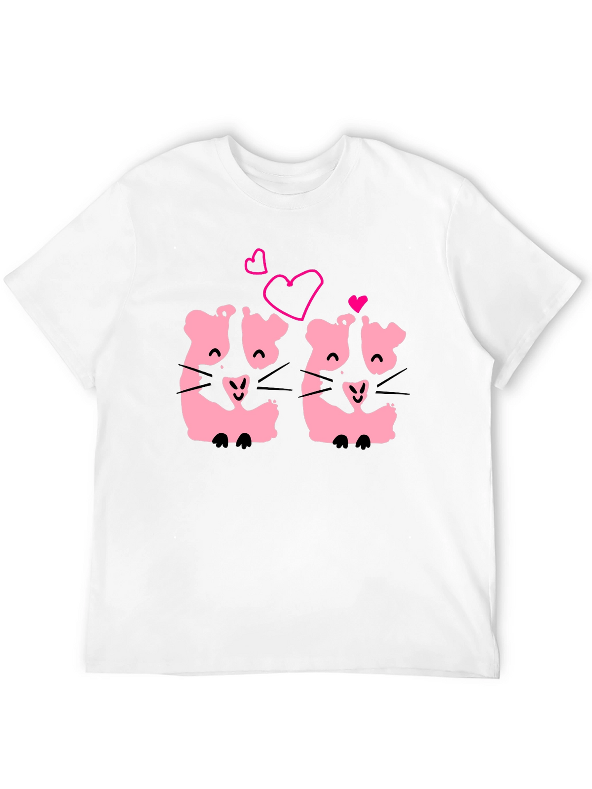 Cute Kawaii Hamsters Love T-Shirt