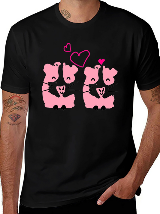 Cute Kawaii Hamsters Love T-Shirt