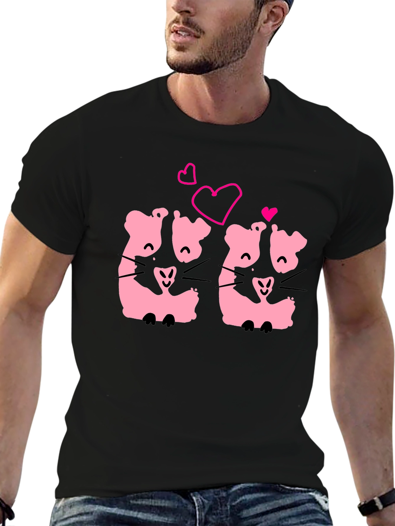 Cute Kawaii Hamsters Love T-Shirt