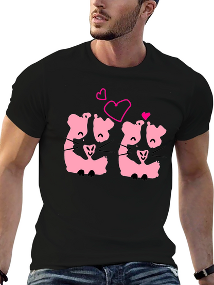 Cute Kawaii Hamsters Love T-Shirt