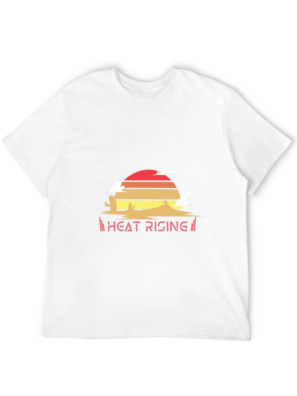Heat Rising Graphic Tee - Desert Sunset Black T-Shirt