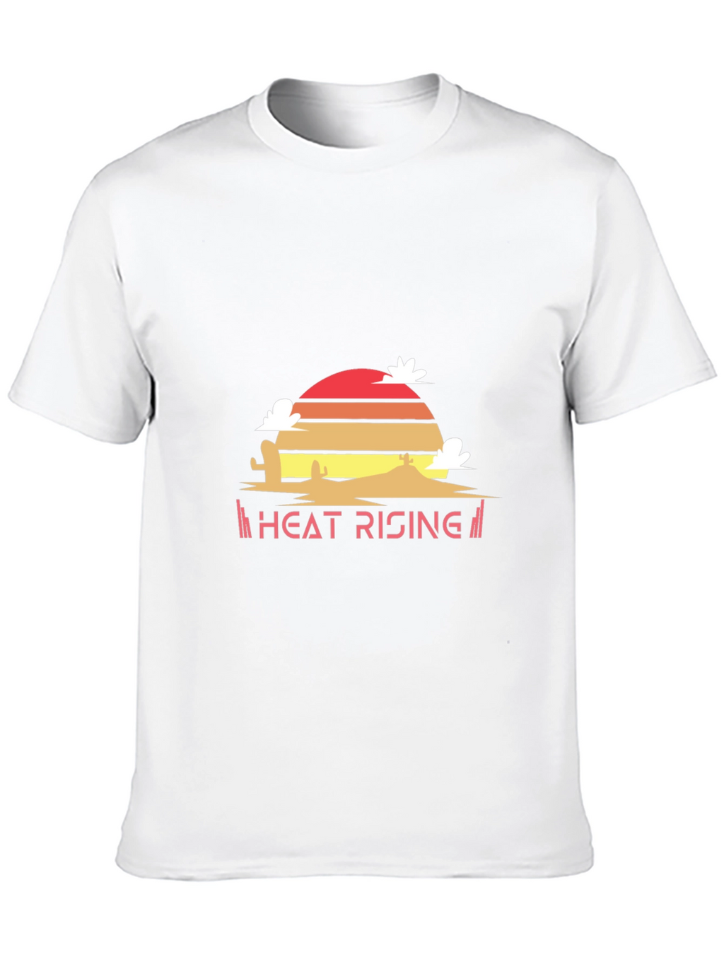 Heat Rising Graphic Tee - Desert Sunset Black T-Shirt