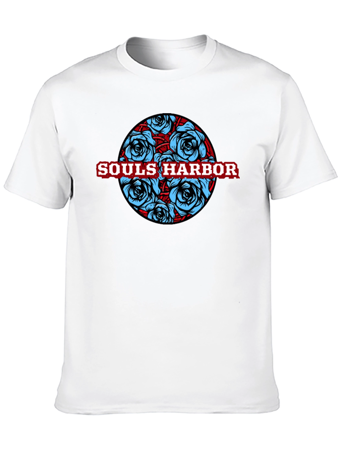 Souls Harbor Floral Graphic Black T-Shirt