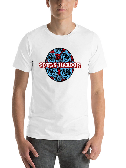 Souls Harbor Floral Graphic Black T-Shirt
