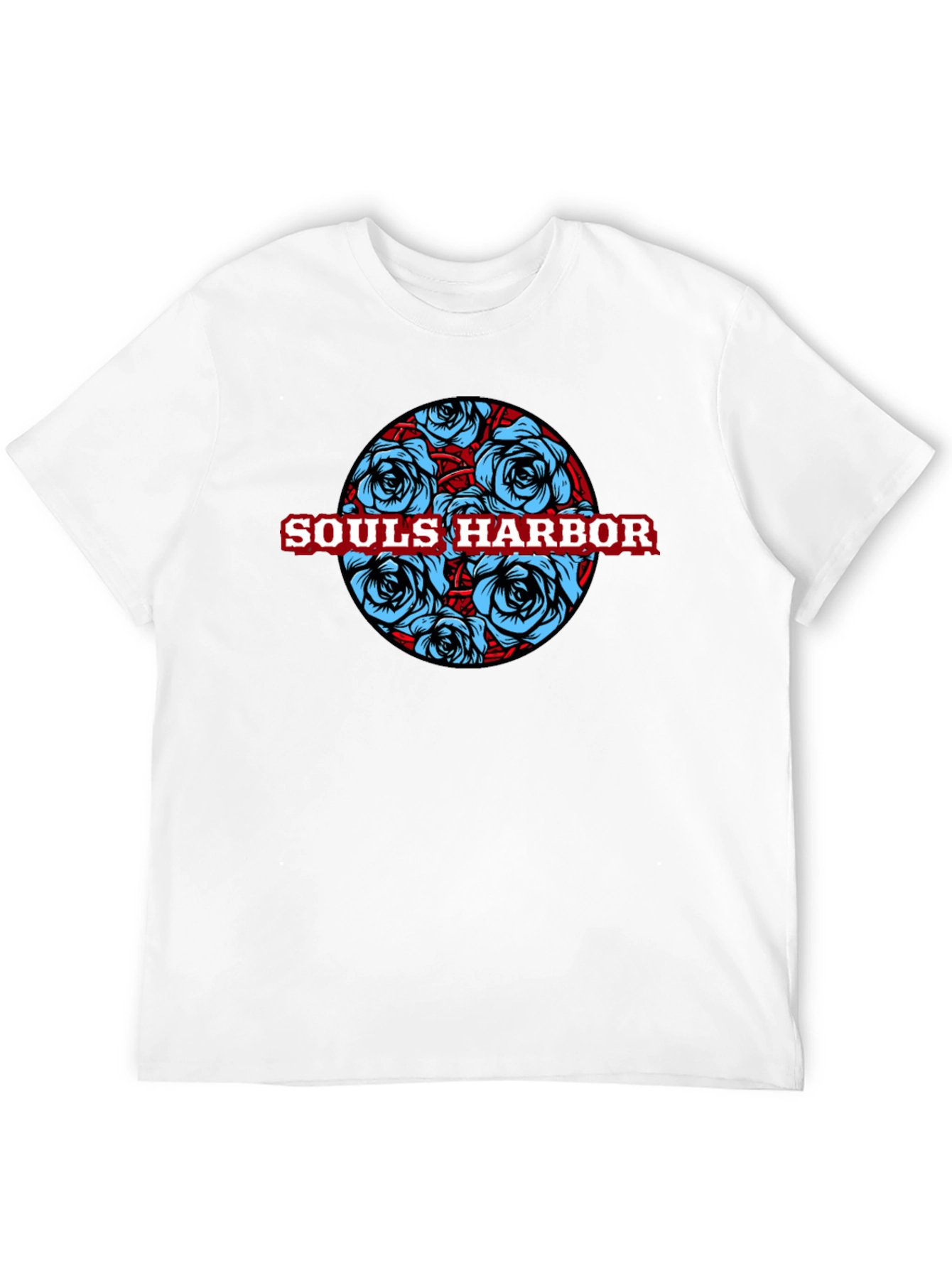 Souls Harbor Floral Graphic Black T-Shirt