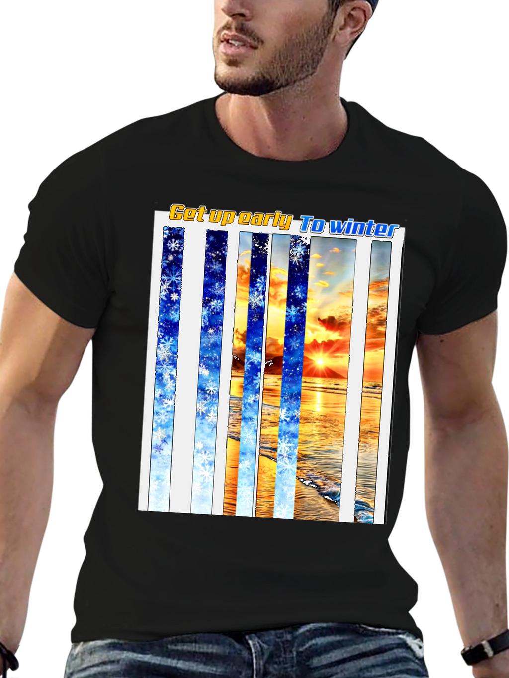 Winter Beach T-Shirt - Get Up Early
