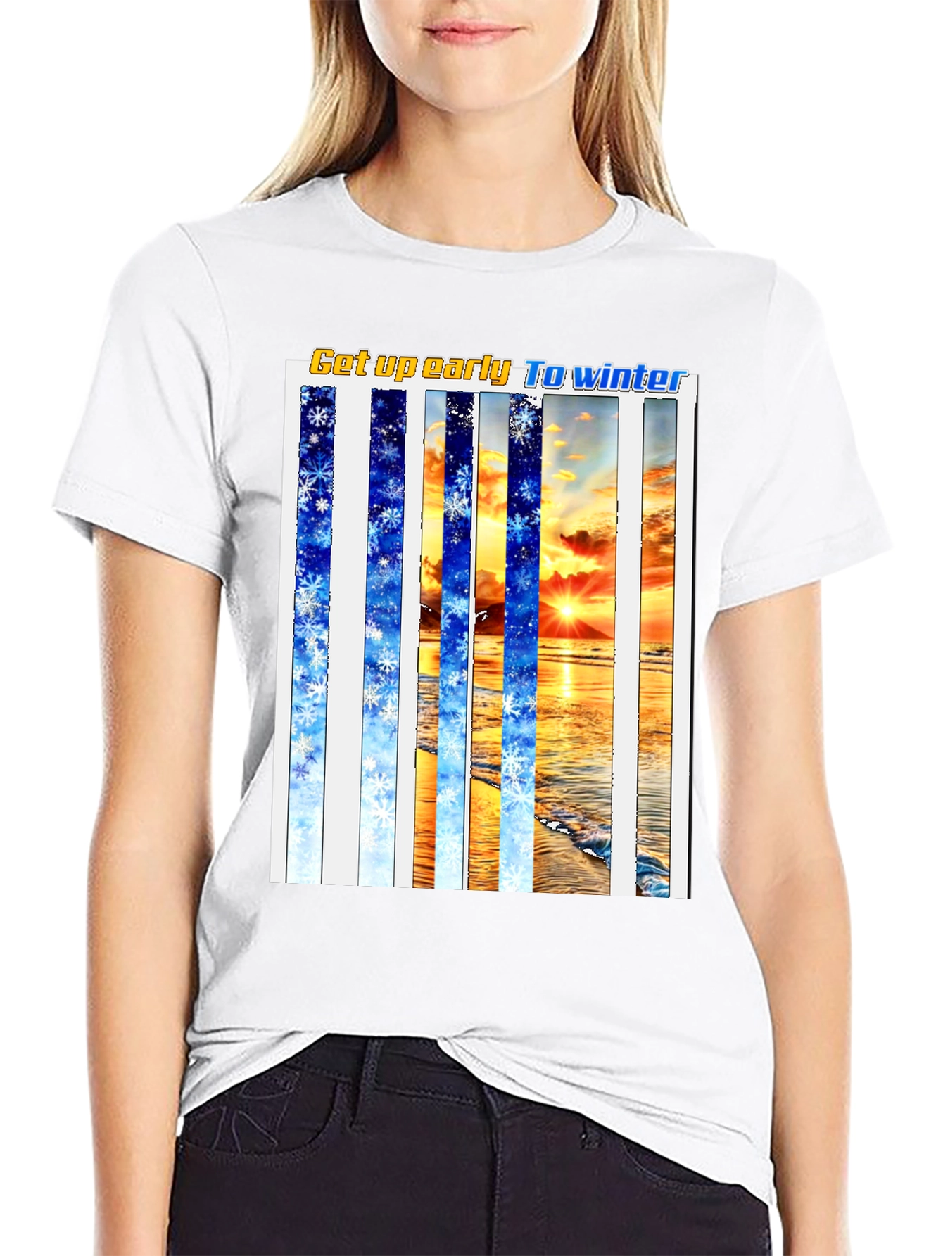 Winter Beach T-Shirt - Get Up Early