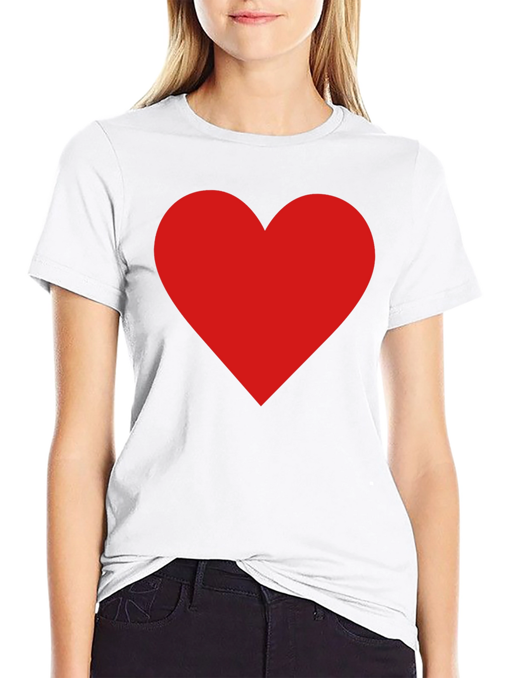 Red Heart Graphic Tee - Classic Black T-Shirt