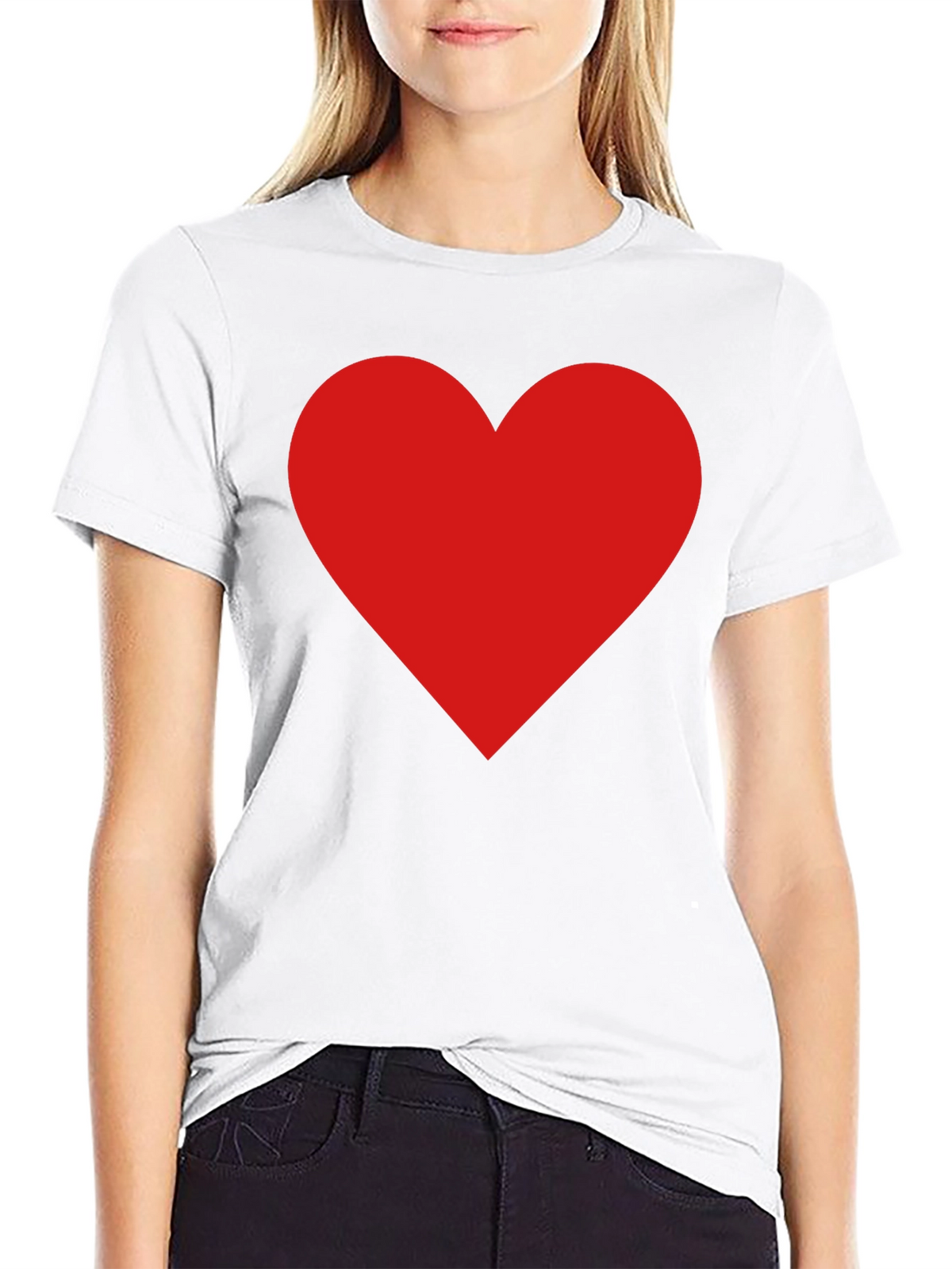 Red Heart Graphic Tee - Classic Black T-Shirt