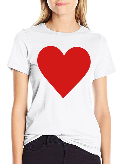 Red Heart Graphic Tee - Classic Black T-Shirt