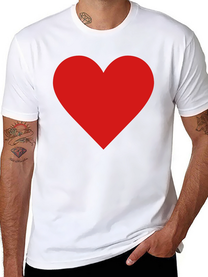 Red Heart Graphic Tee - Classic Black T-Shirt