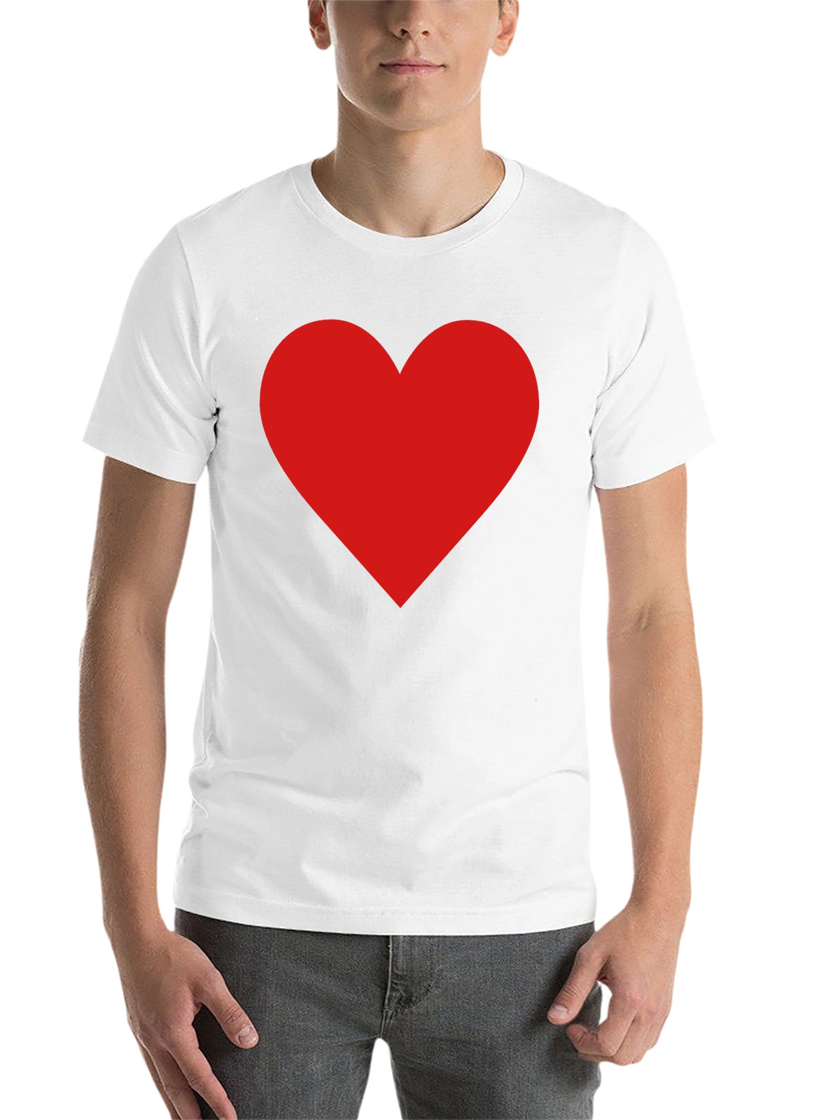 Red Heart Graphic Tee - Classic Black T-Shirt