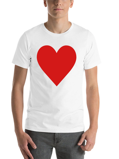 Red Heart Graphic Tee - Classic Black T-Shirt