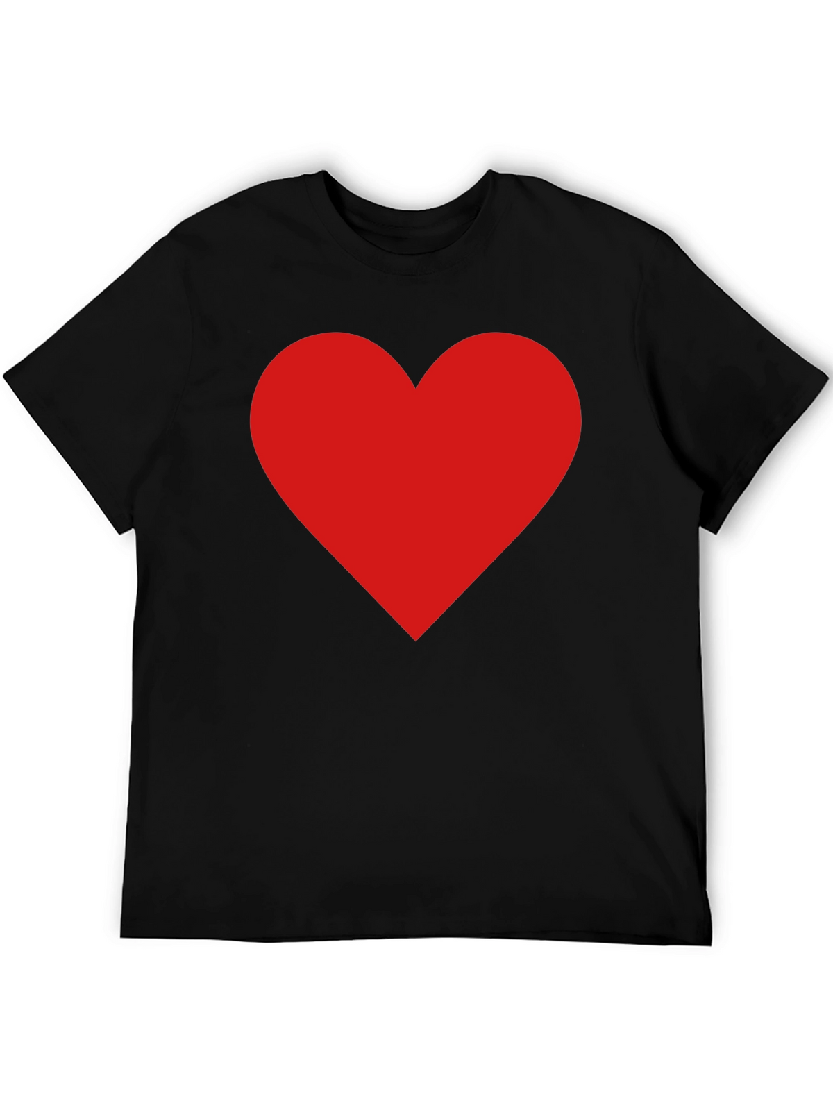 Red Heart Graphic Tee - Classic Black T-Shirt