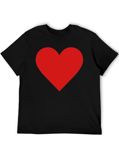 Red Heart Graphic Tee - Classic Black T-Shirt