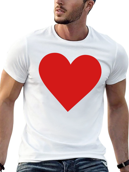 Red Heart Graphic Tee - Classic Black T-Shirt