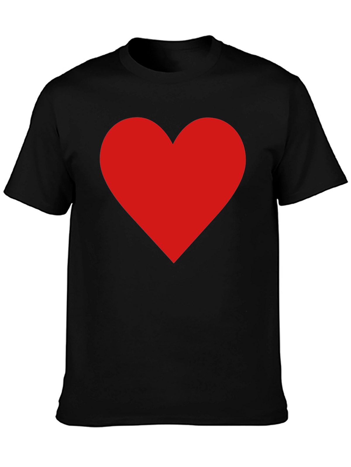 Red Heart Graphic Tee - Classic Black T-Shirt