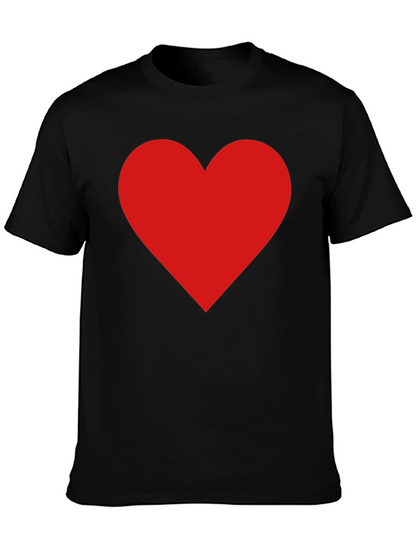 Red Heart Graphic Tee - Classic Black T-Shirt