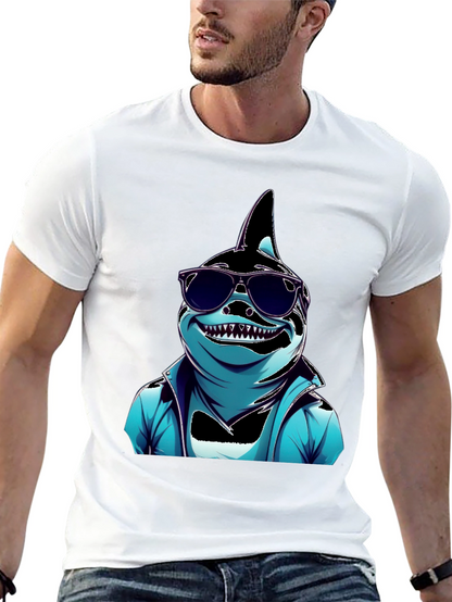 Cool Cartoon Shark Graphic Tee
