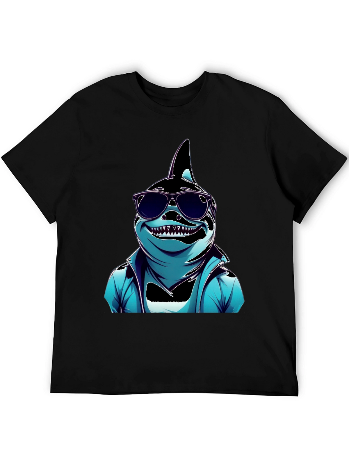 Cool Cartoon Shark Graphic Tee