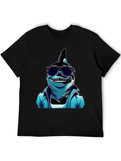 Cool Cartoon Shark Graphic Tee