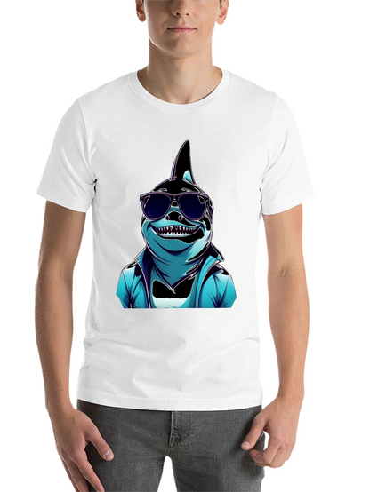 Cool Cartoon Shark Graphic Tee