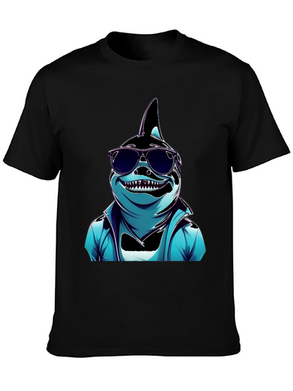 Cool Cartoon Shark Graphic Tee