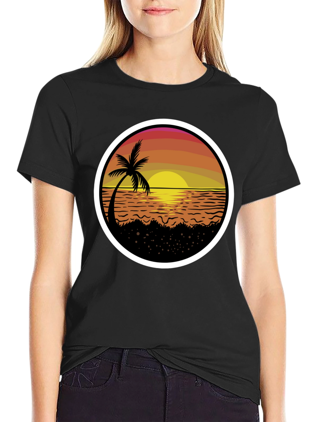 Sunset Palm Tree T-Shirt