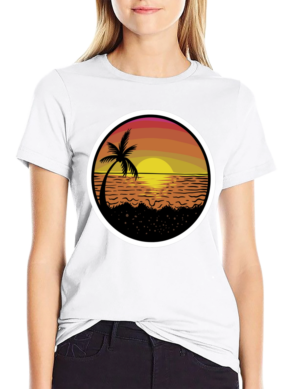 Sunset Palm Tree T-Shirt