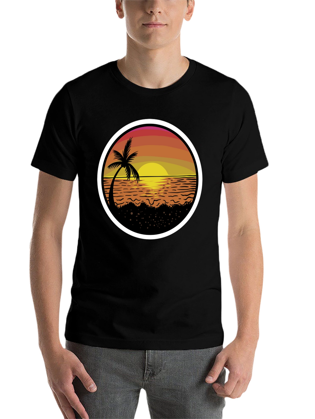 Sunset Palm Tree T-Shirt