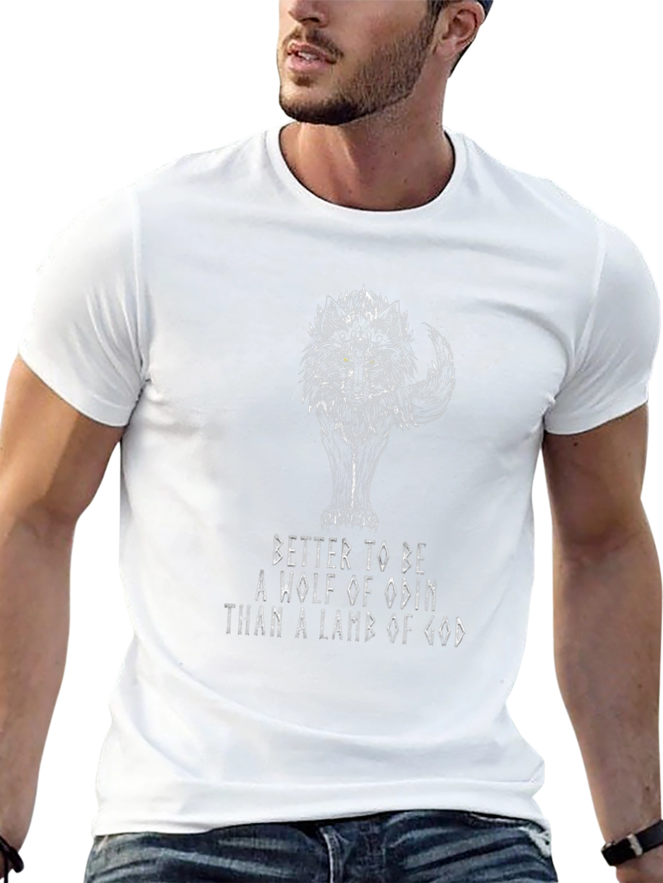 Wolf of Odin Graphic T-Shirt - Viking Inspired