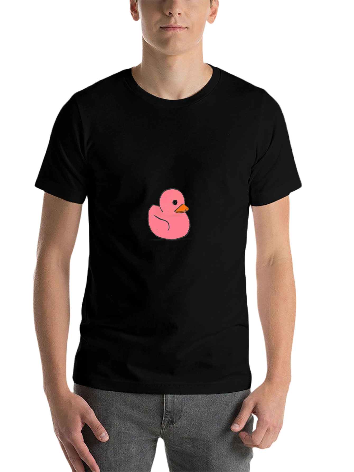 Pink Duck Graphic Tee - Casual Comfort