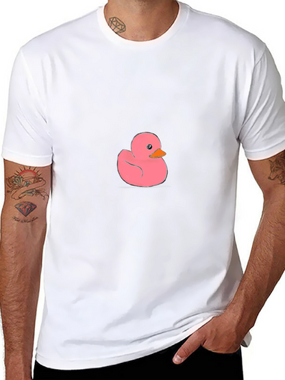 Pink Duck Graphic Tee - Casual Comfort