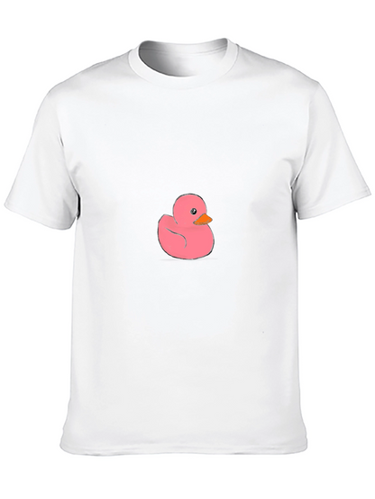 Pink Duck Graphic Tee - Casual Comfort
