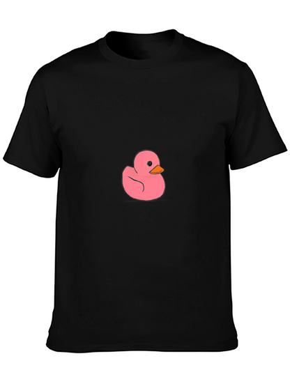Pink Duck Graphic Tee - Casual Comfort