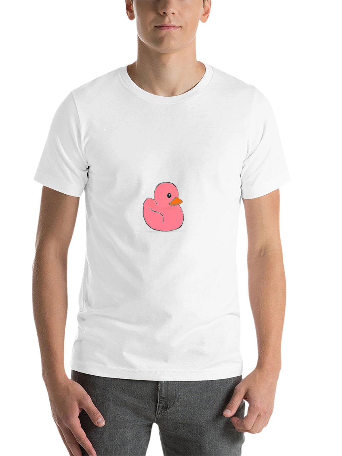 Pink Duck Graphic Tee - Casual Comfort