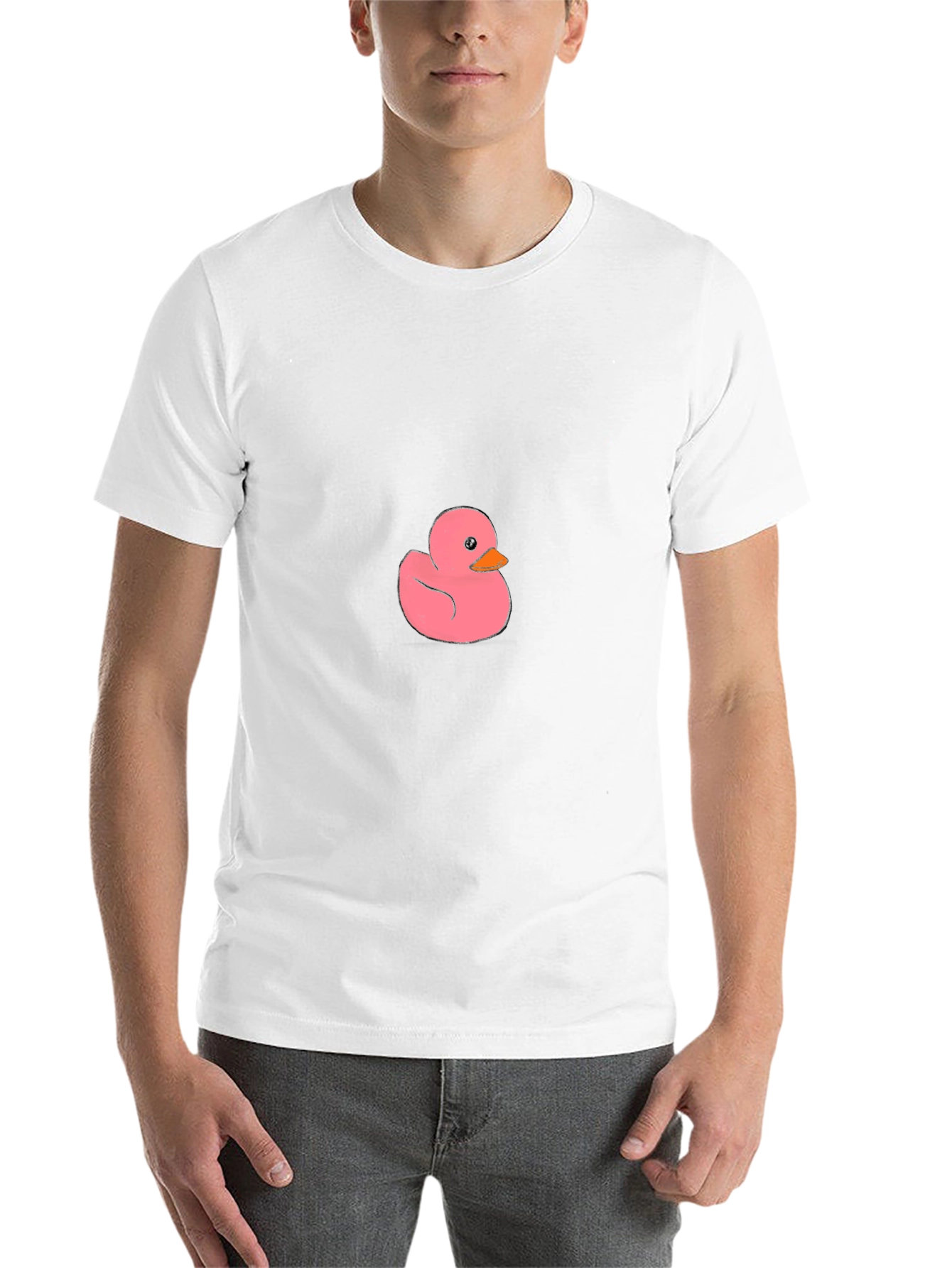 Pink Duck Graphic Tee - Casual Comfort