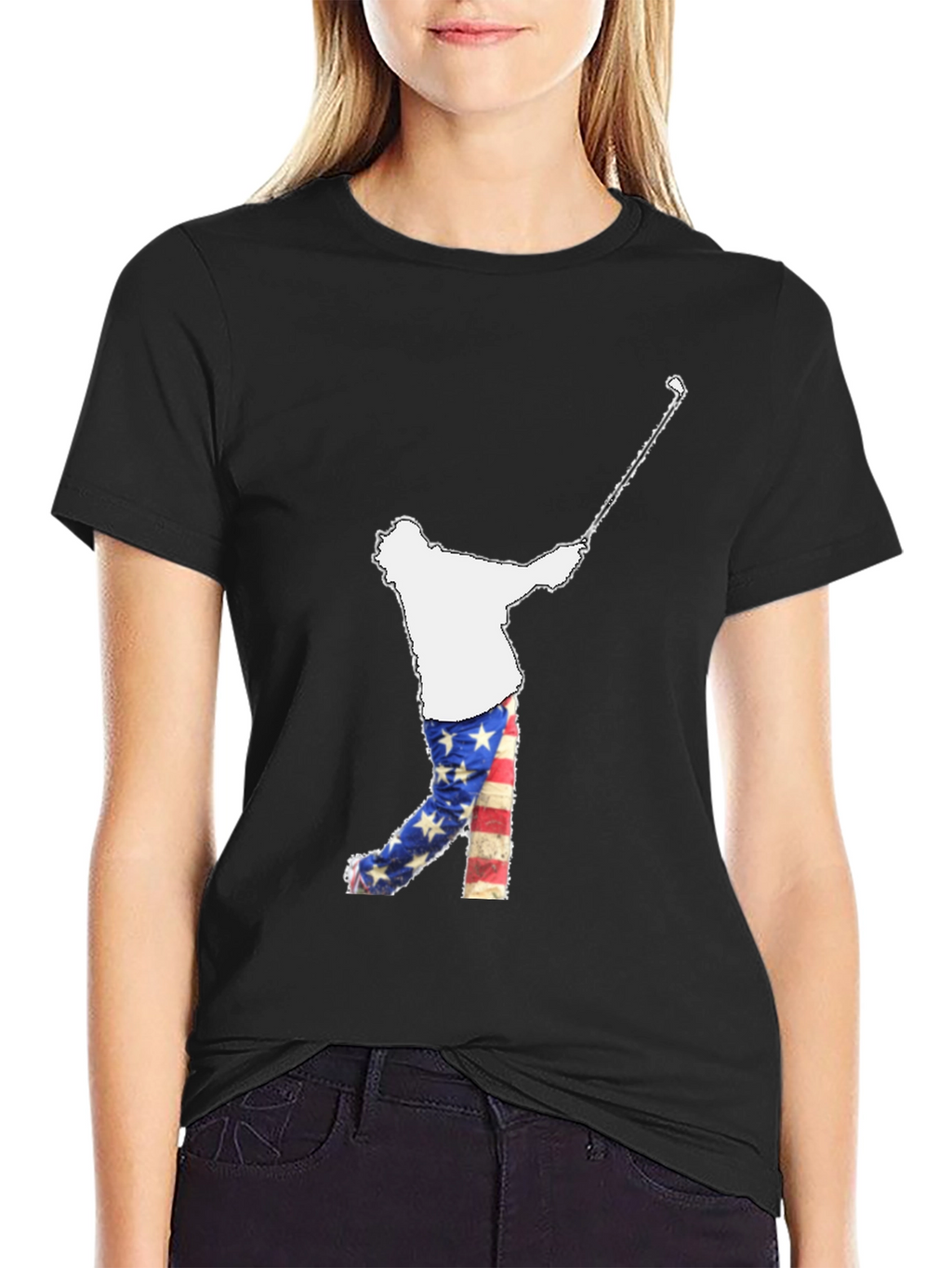 Golfing USA Flag Tee