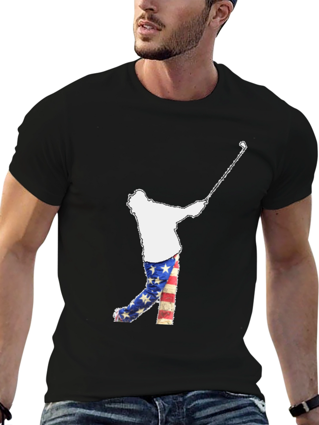 Golfing USA Flag Tee
