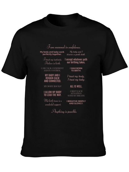 Empowered Birth Affirmations T-Shirt