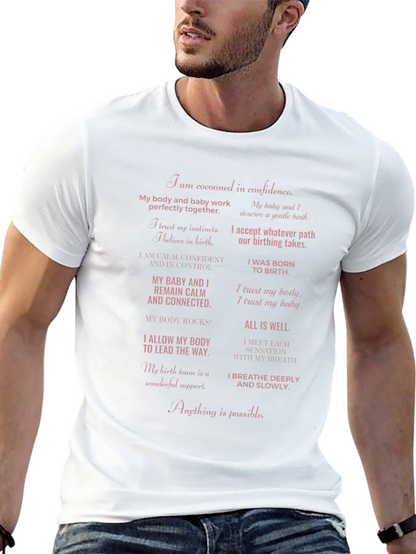 Empowered Birth Affirmations T-Shirt