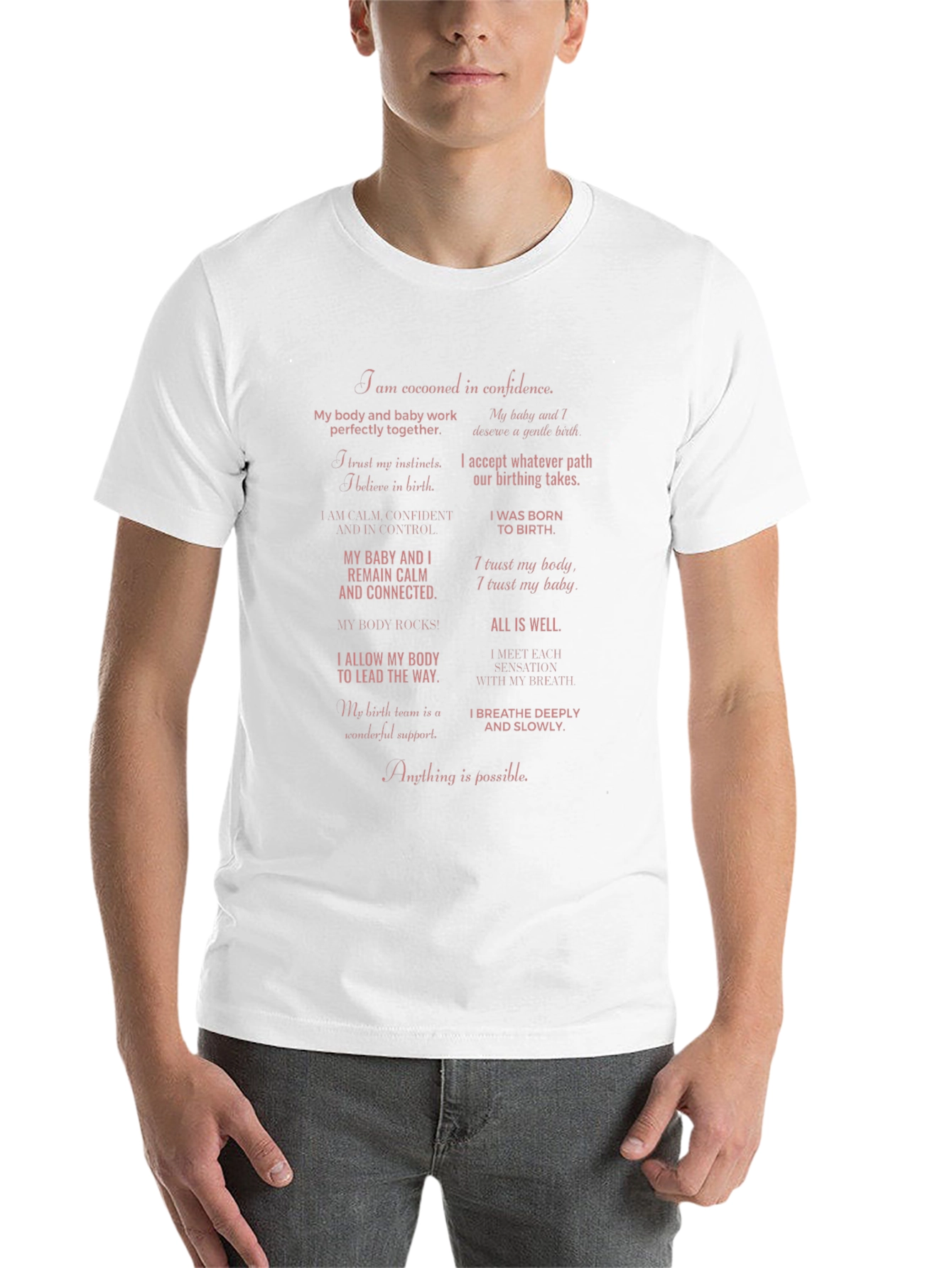 Empowered Birth Affirmations T-Shirt